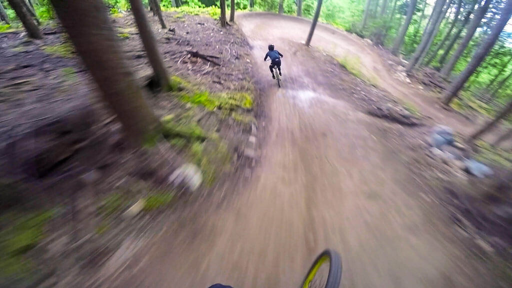 Vidéo GoPro POV de la piste VTT Red Dragon au Coast Gravity Park bike park
